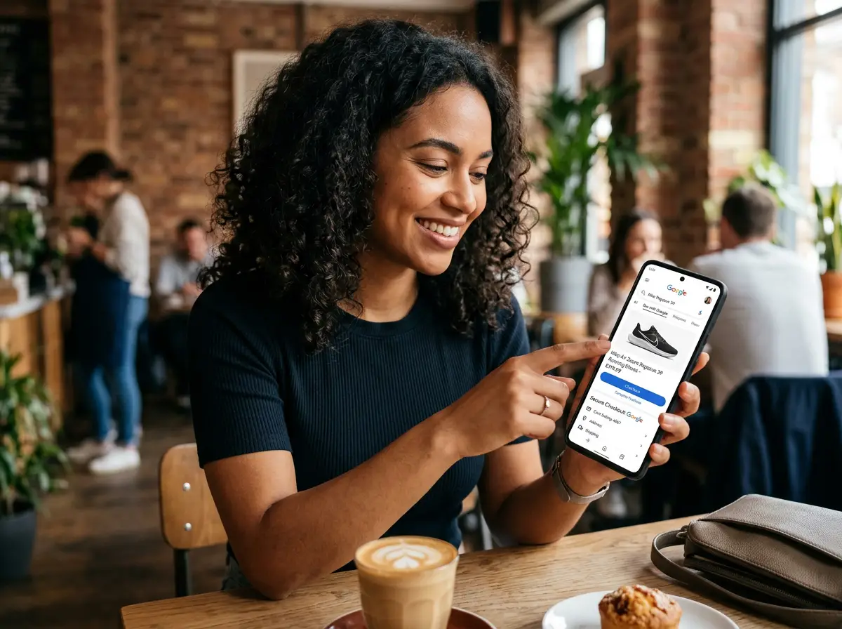 ลูกค้าสั่งซื้อสินค้าโดยตรงบนหน้าผลการค้นหาของ Google ผ่านสมาร์ทโฟน